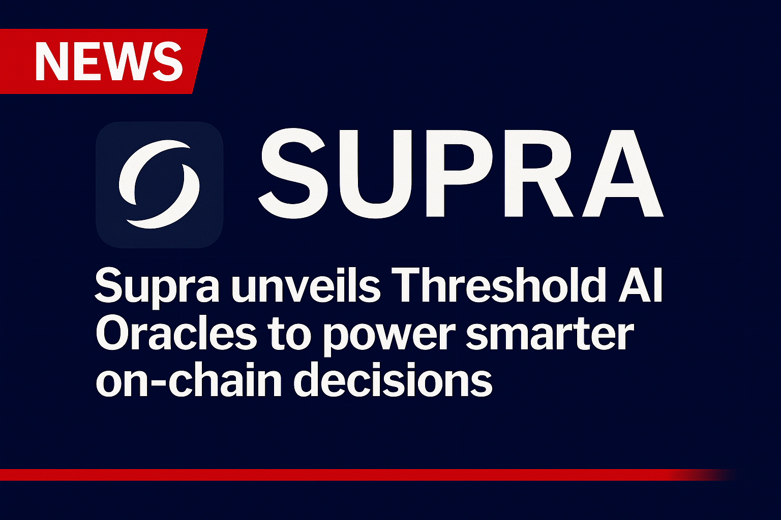 Supra Unveils Threshold AI Oracles to Power Smarter On-Chain Decisions