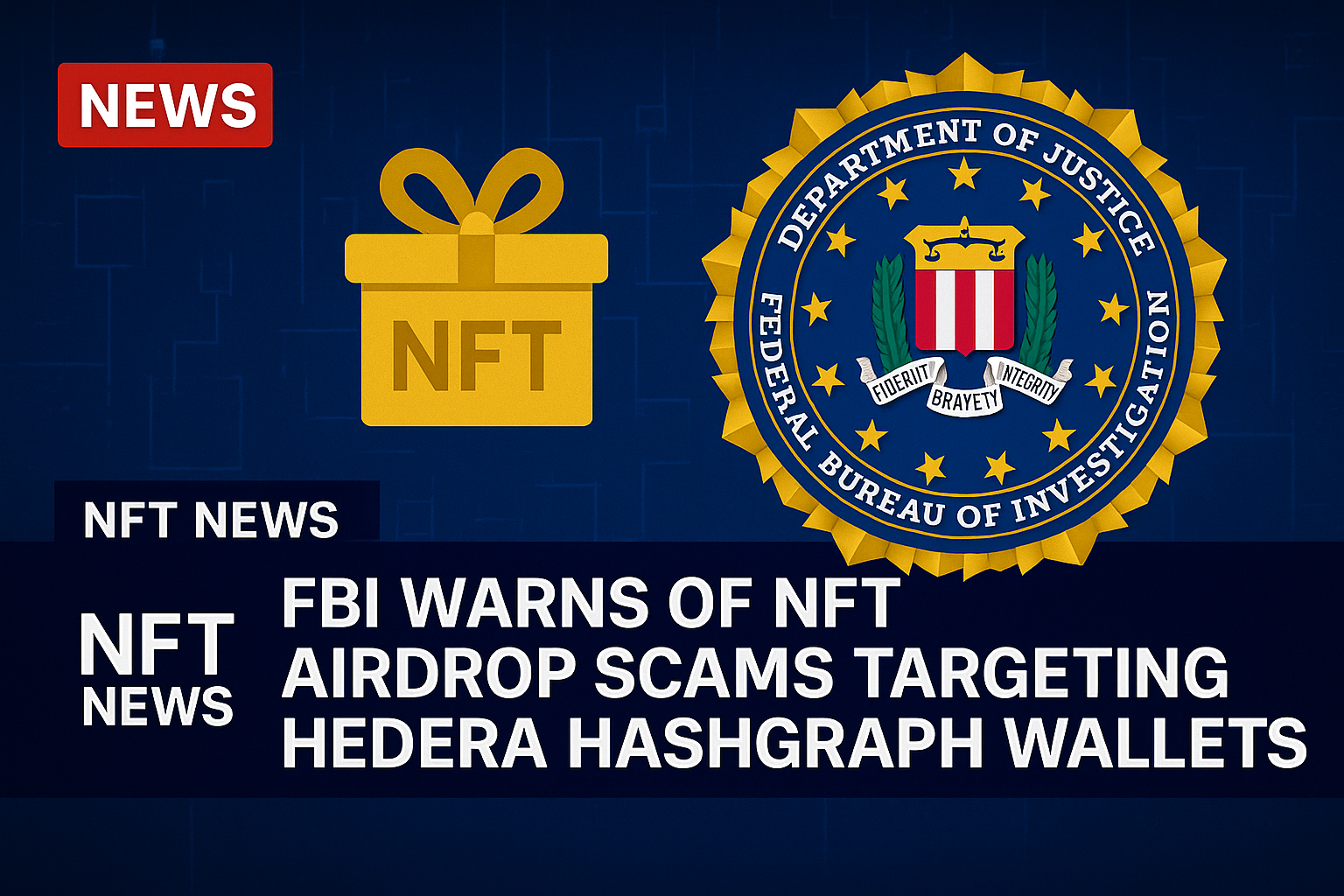 FBI warns of NFT airdrop scams targeting Hedera Hashgraph wallets