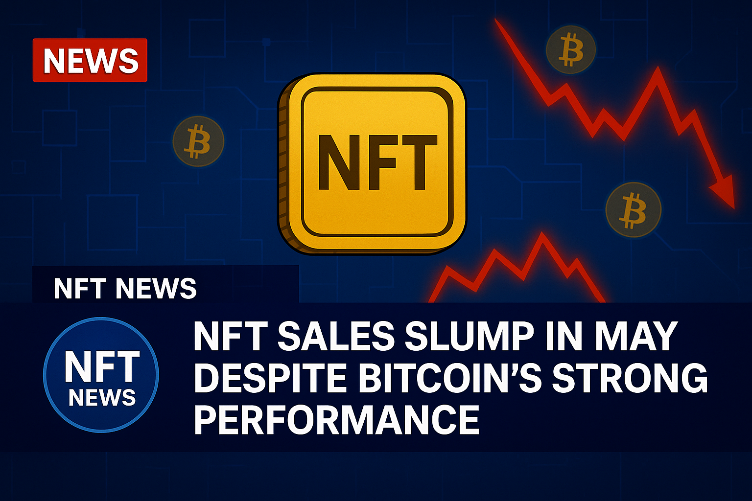 NFT Sales Slump in May Despite Bitcoin’s Strong Performance