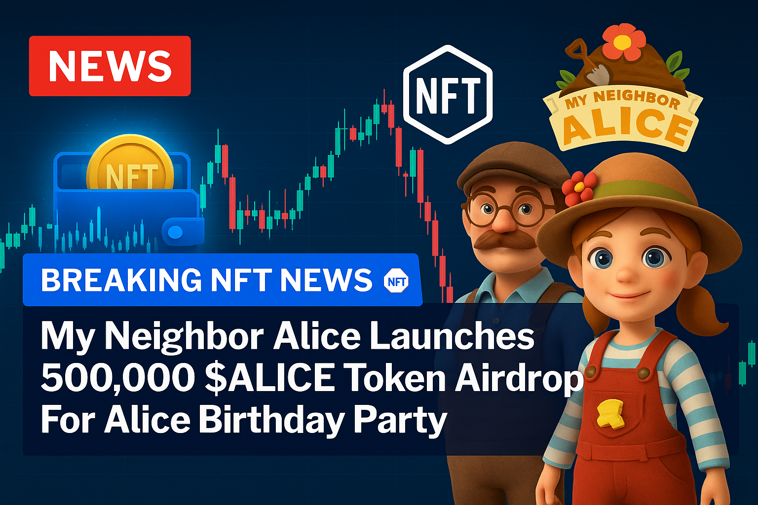 My Neighbor Alice Launches 500,000 $ALICE Token Airdrop For Alice Birthday Party
