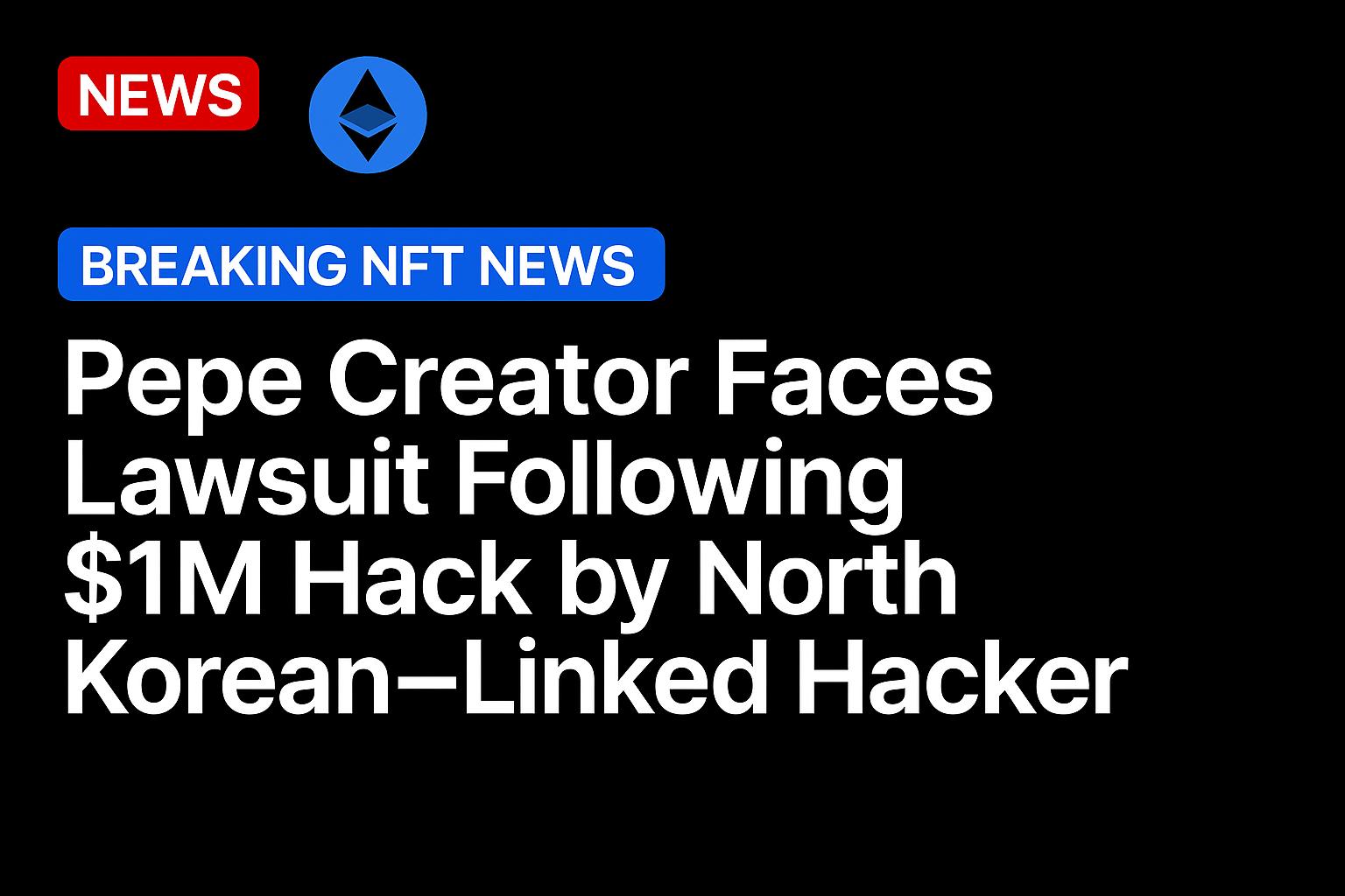 Pepe Creator Faces Lawsuit Following $1M Hack by North Korean–Linked Hacker