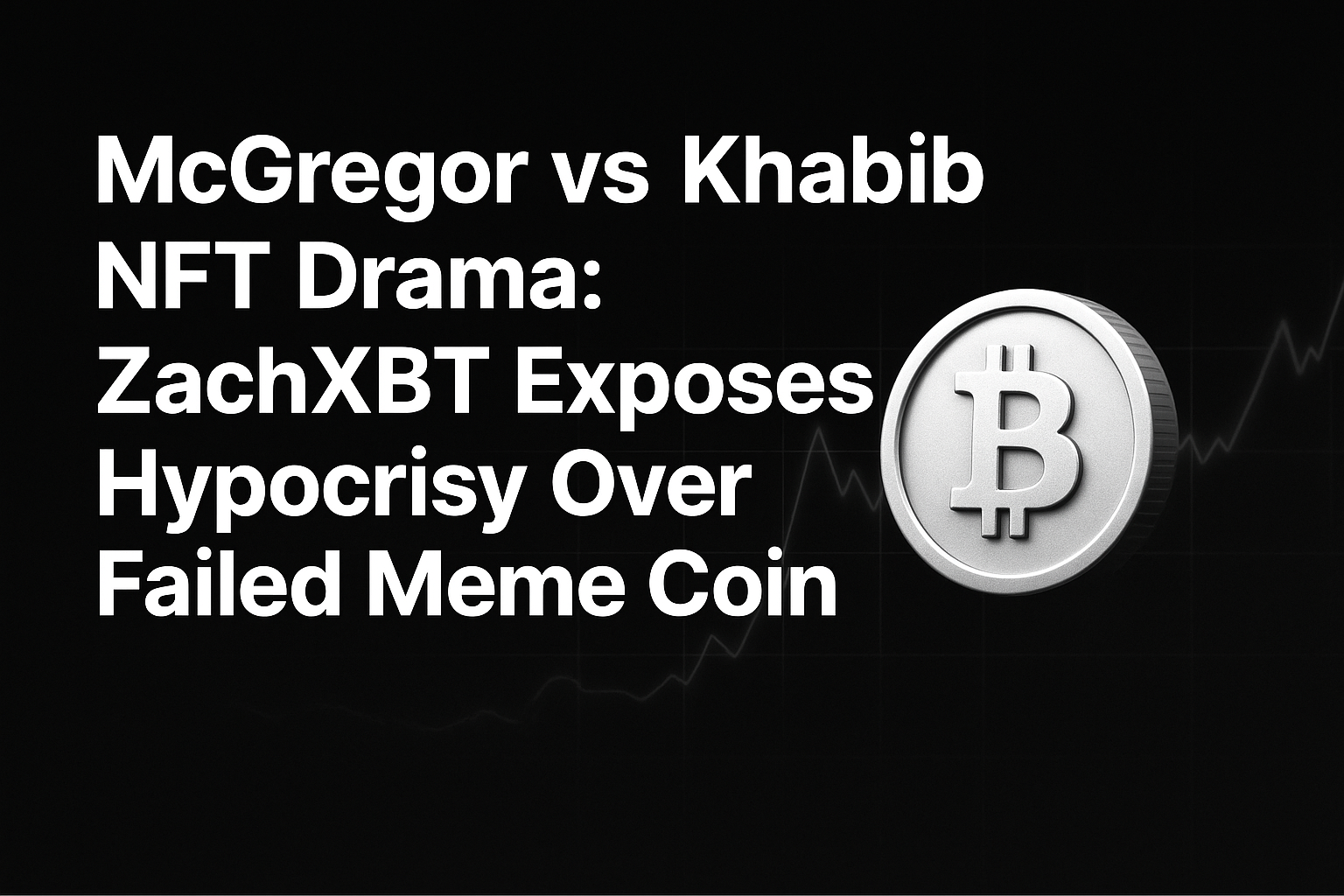 McGregor vs Khabib NFT Drama: ZachXBT Exposes Hypocrisy Over Failed Meme Coin