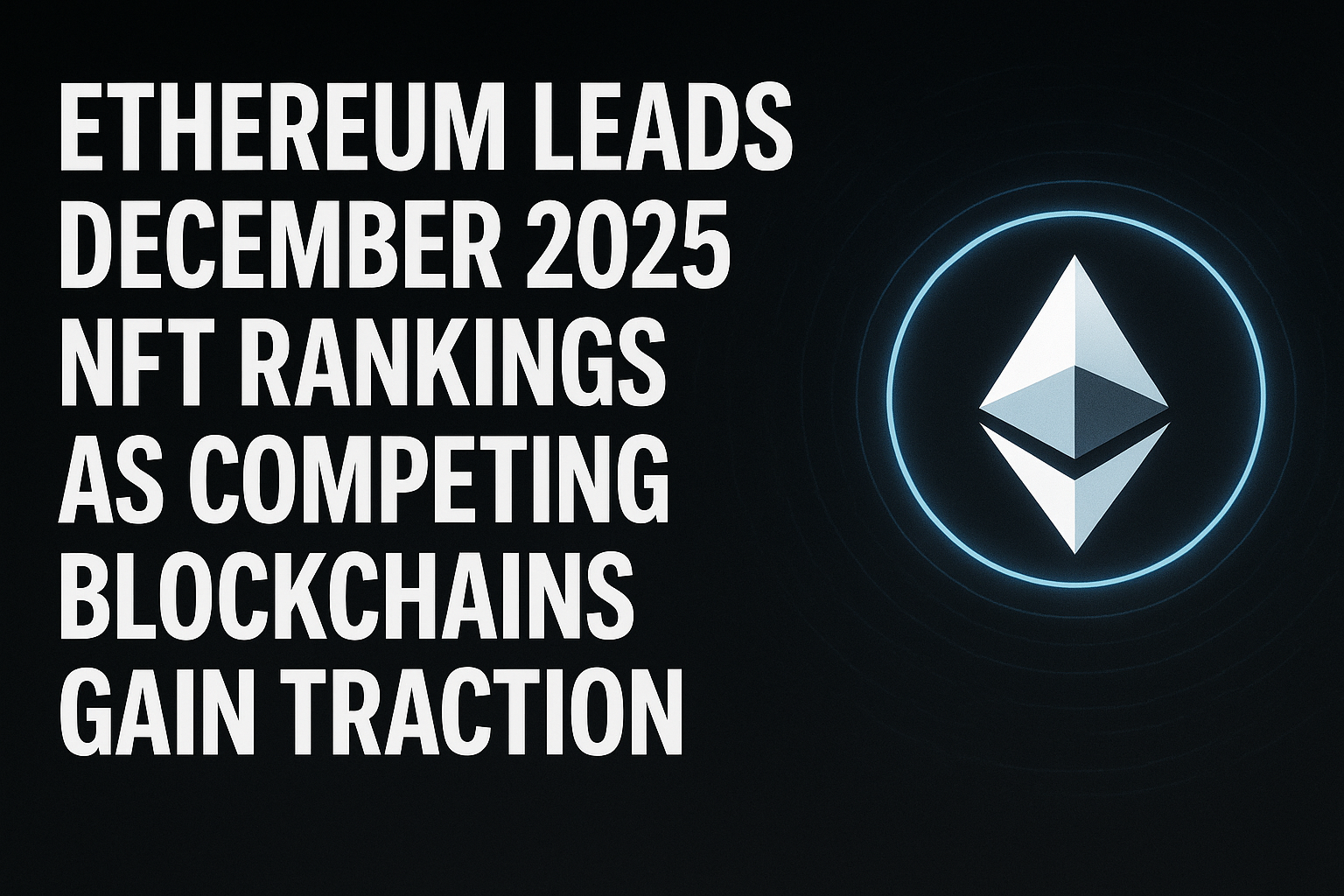 Ethereum Leads December 2025 NFT Rankings as Competing Blockchains Gain Traction