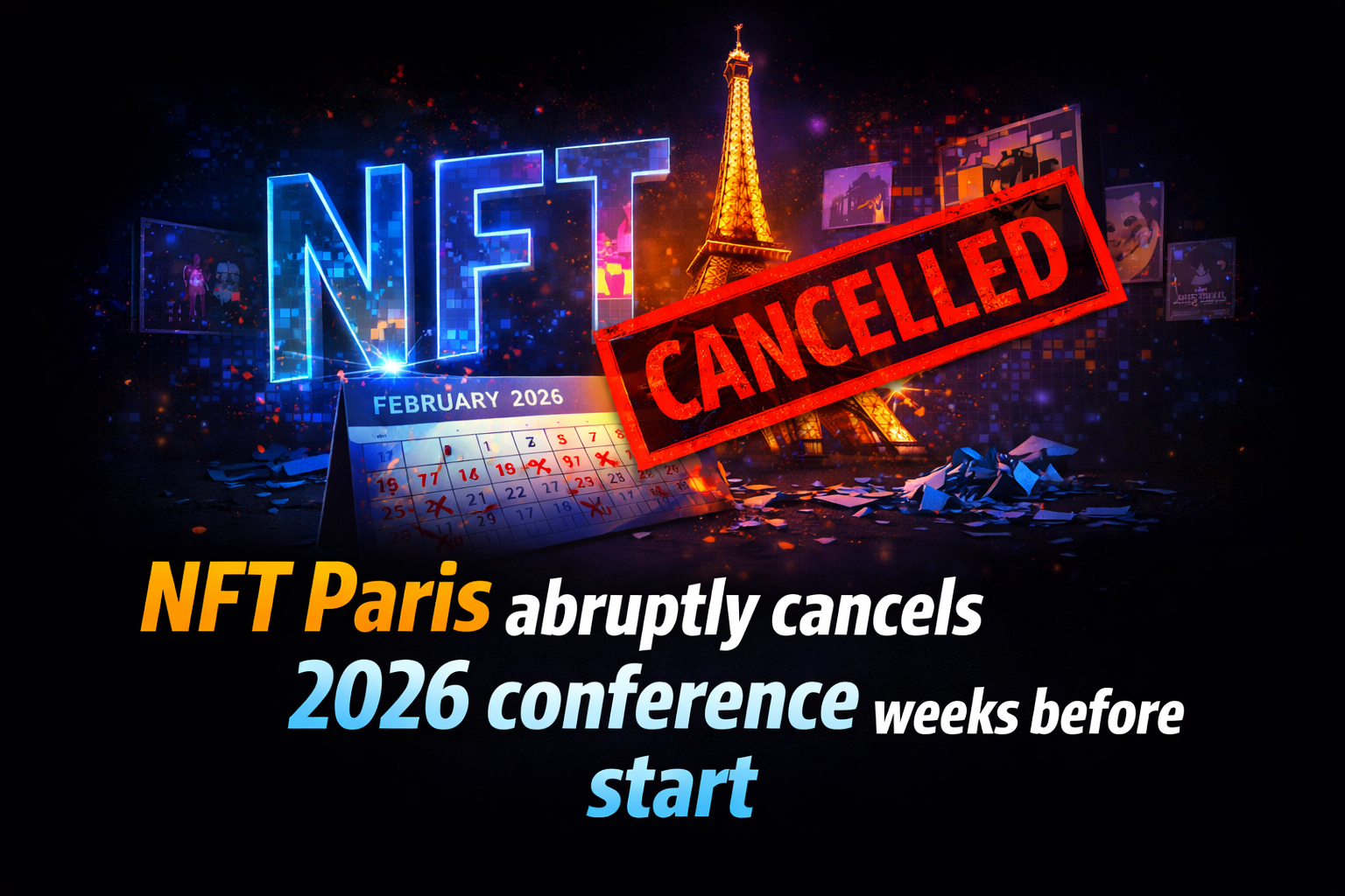 NFT Paris abruptly cancels 2026 conference weeks before start