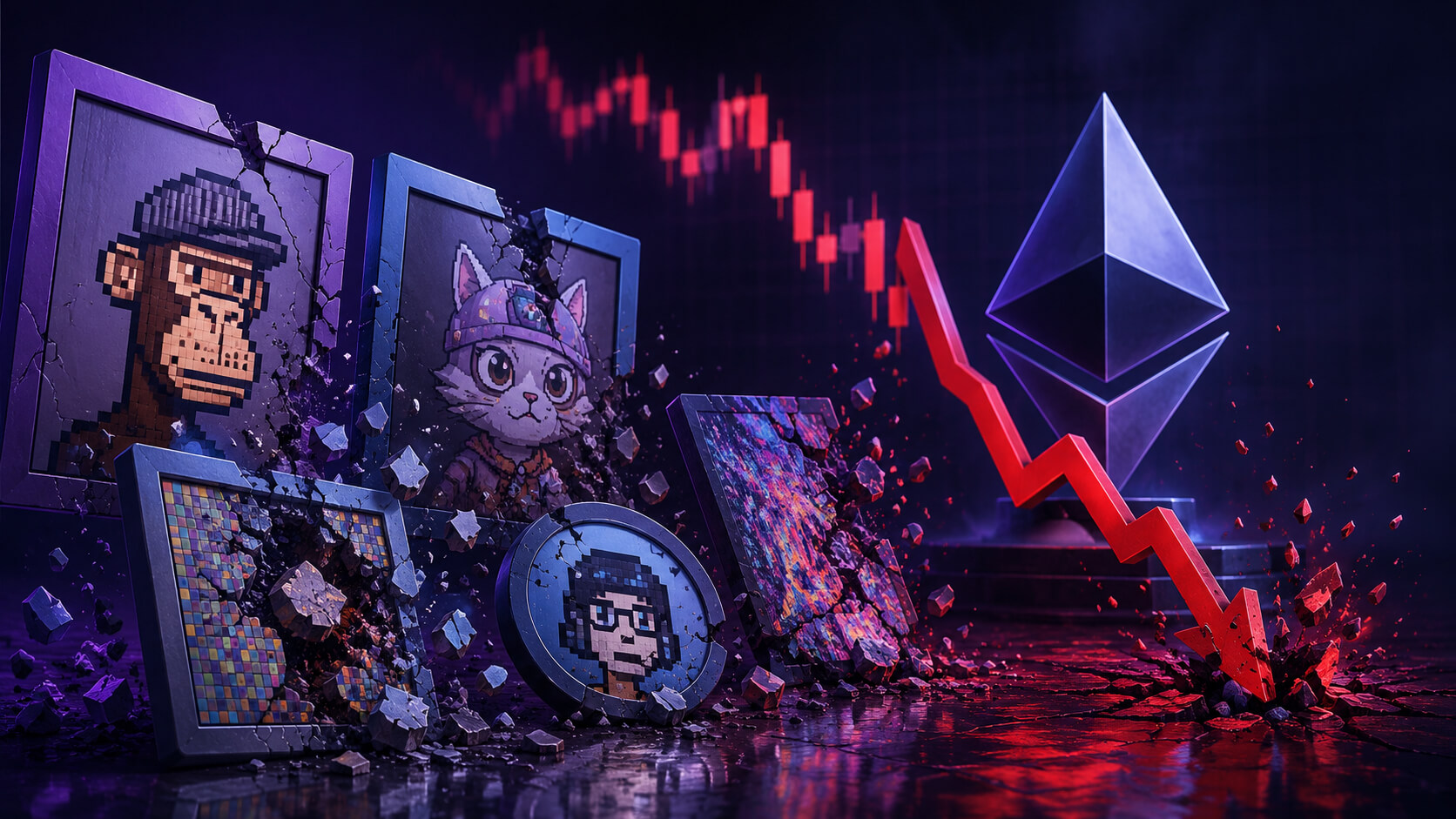 NFT Market Loses $1.2 Billion as Ethereum Rally Runs Out of Steam